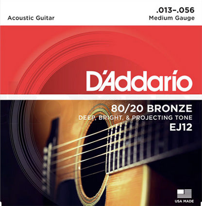 D'Addario EJ12 Saitensatz für Western Gitarre